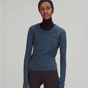 Lululemon Swiftly Tech Long Sleeve Shirt 2.0 *Race Length True Navy / Iron Blue